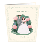 Wedding and Roses Greeting Card