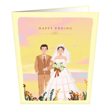 Jungle Wedding Greeting Card – A Wildly Romantic Fairytale in Nature’s Embrace