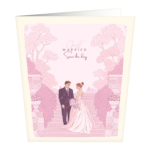 Romantic Wedding Couple Greeting Card