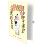 Cute Wedding Couple Greeting Card