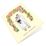 Cute Wedding Couple Greeting Card