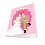 Korea Wedding Couple Greeting Card