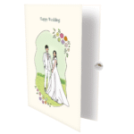 Lovely Bride and Groom Greeting Card