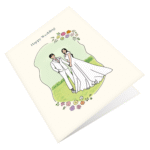 Lovely Bride and Groom Greeting Card