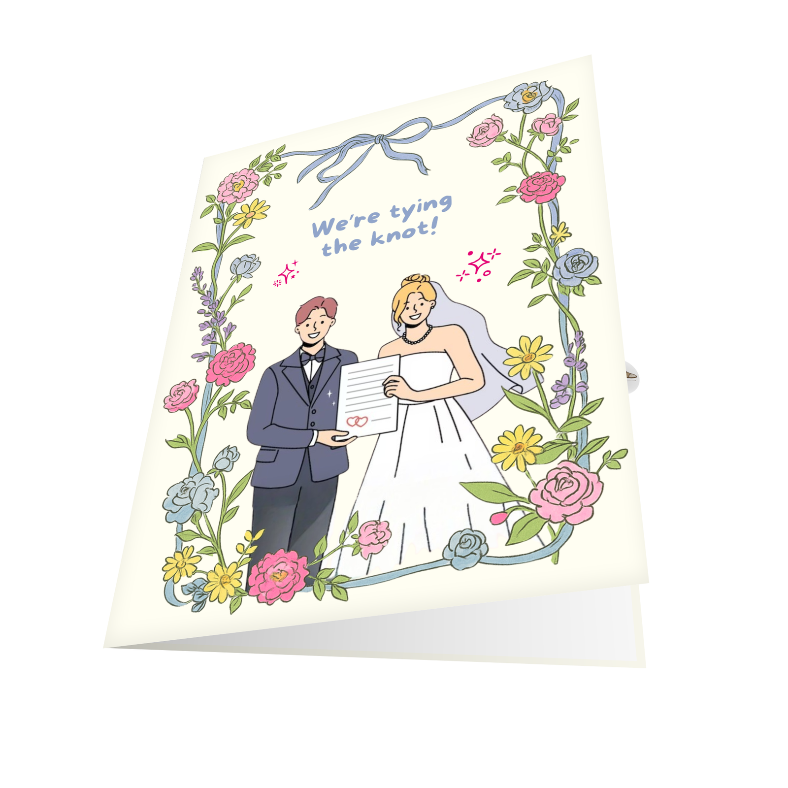 Marry Certificate Greeting Card Marry Certificate Greeting Card