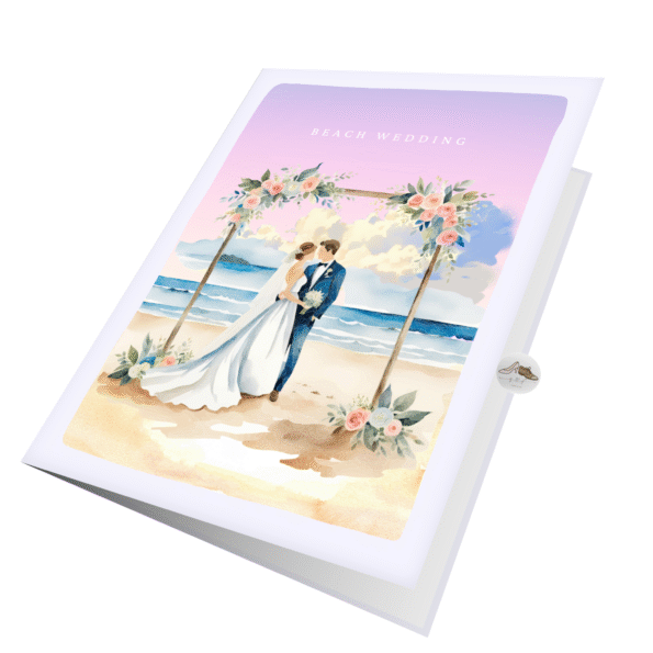 Beach Wedding Greeting Card