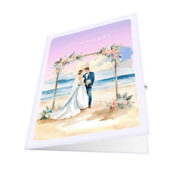 Beach Wedding Greeting Card