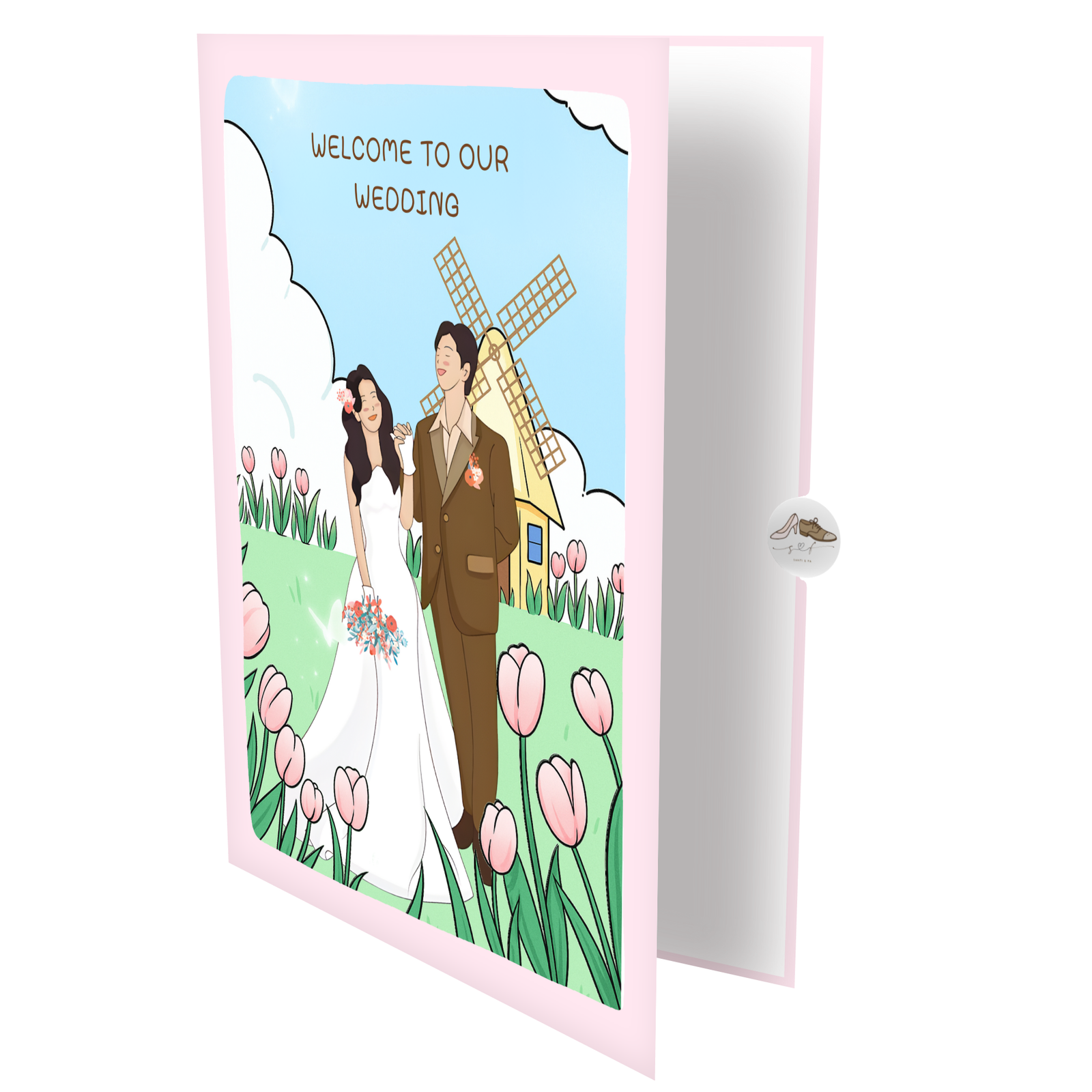 Tulip Wedding Greeting Card Tulip Wedding Greeting Card