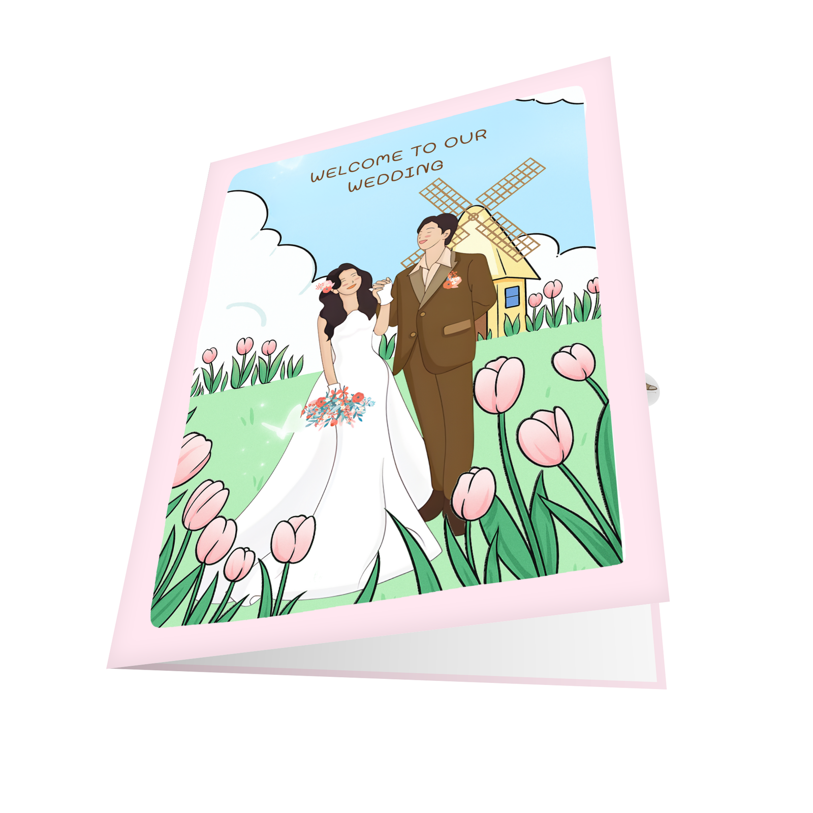 Tulip Wedding Greeting Card Tulip Wedding Greeting Card