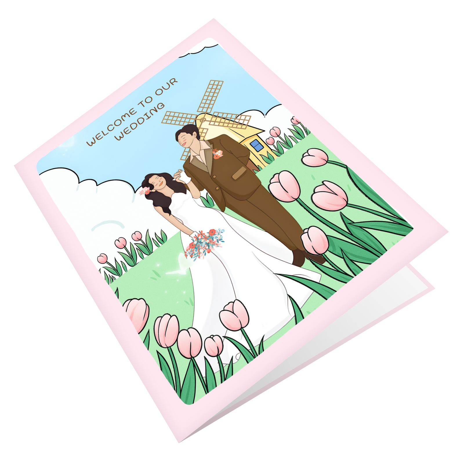 Tulip Wedding Greeting Card Tulip Wedding Greeting Card