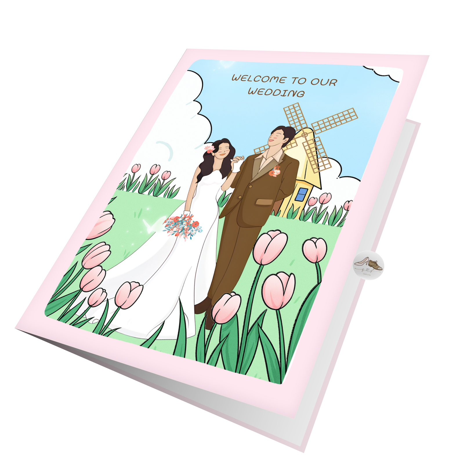 Tulip Wedding Greeting Card Tulip Wedding Greeting Card