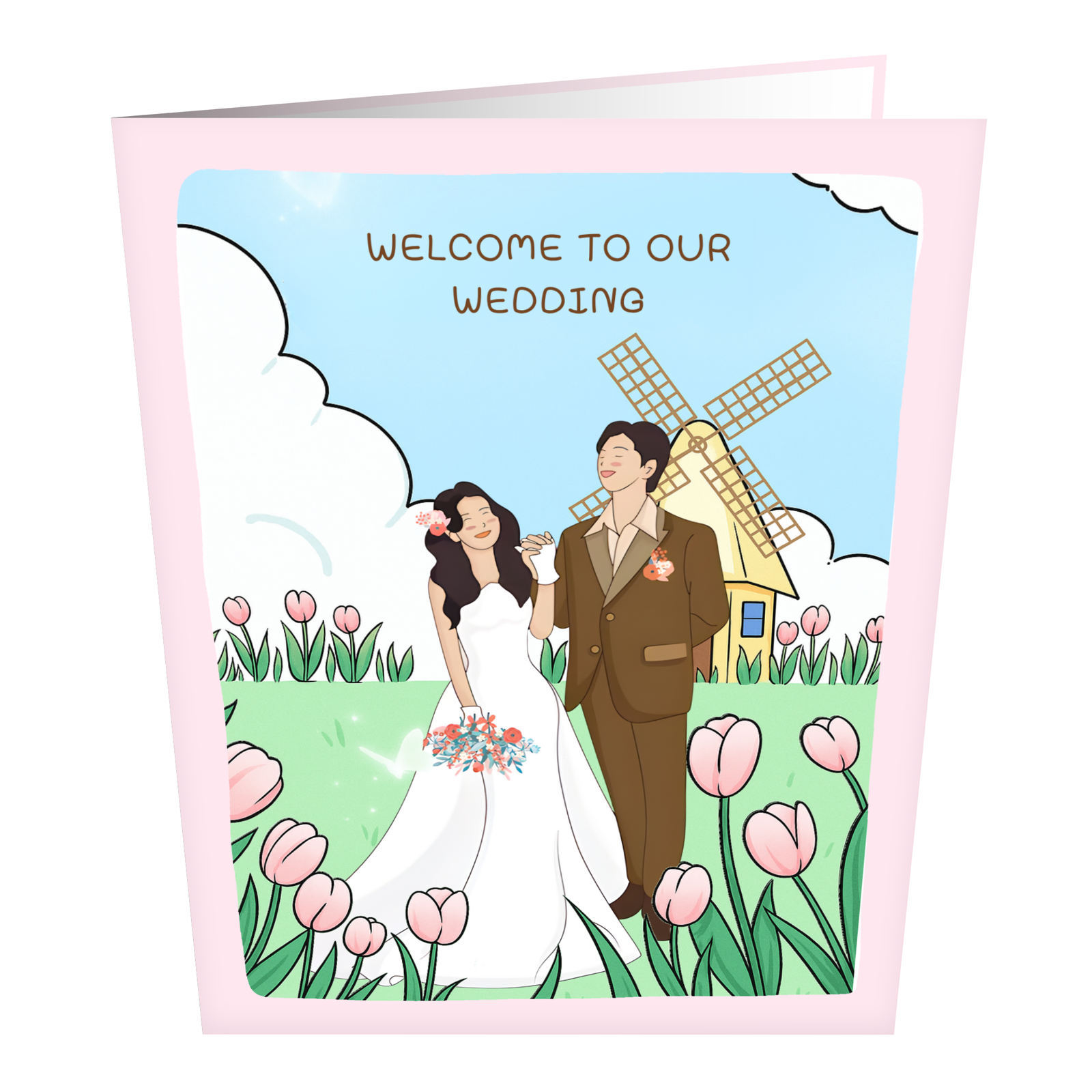 Tulip Wedding Greeting Card Tulip Wedding Greeting Card