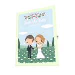 Wedding On Field Greeting Card (6)