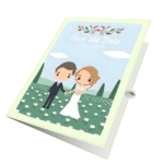 Wedding On Field Greeting Card