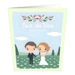 Wedding On Field Greeting Card (6)