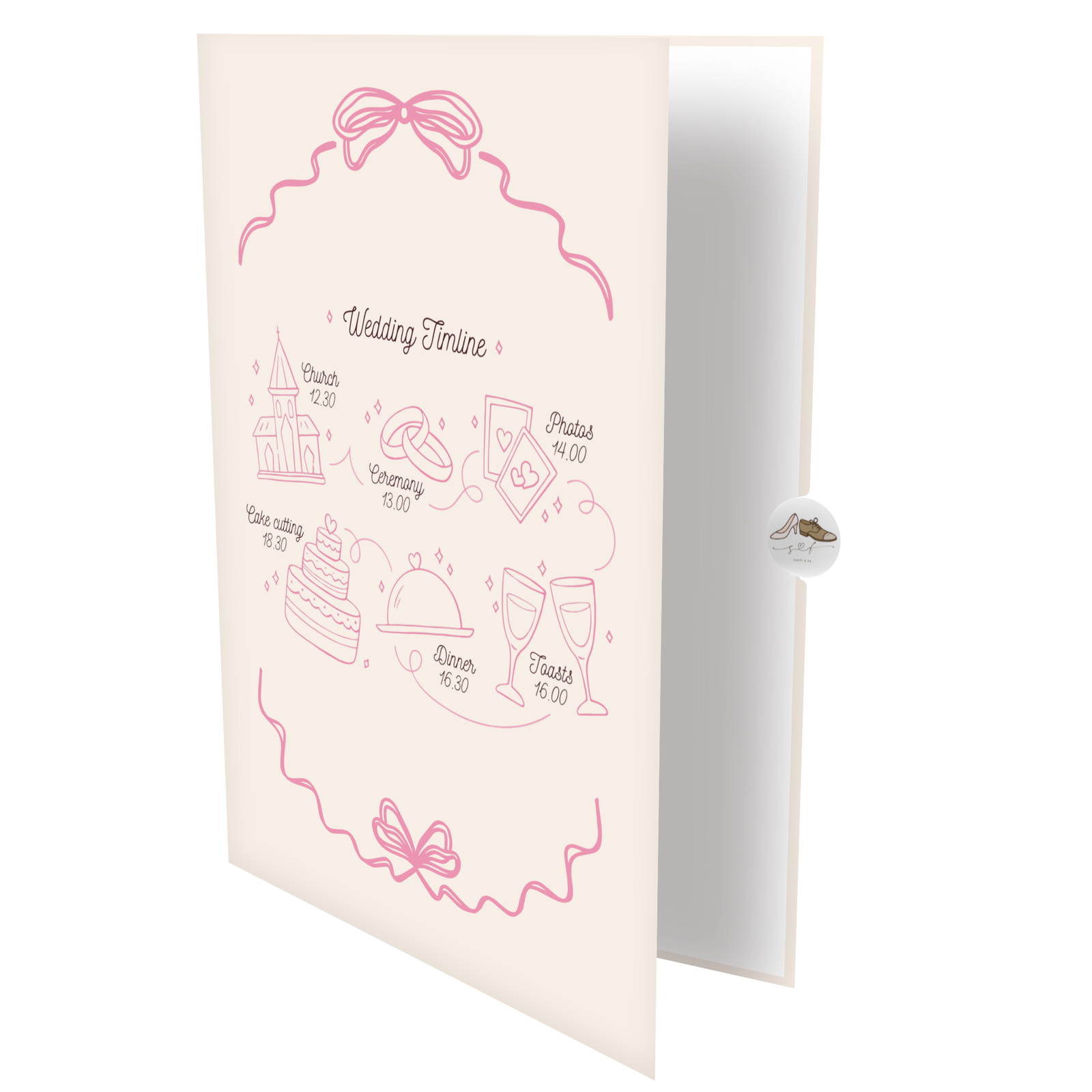 Wedding Timeline Greeting Card (2)