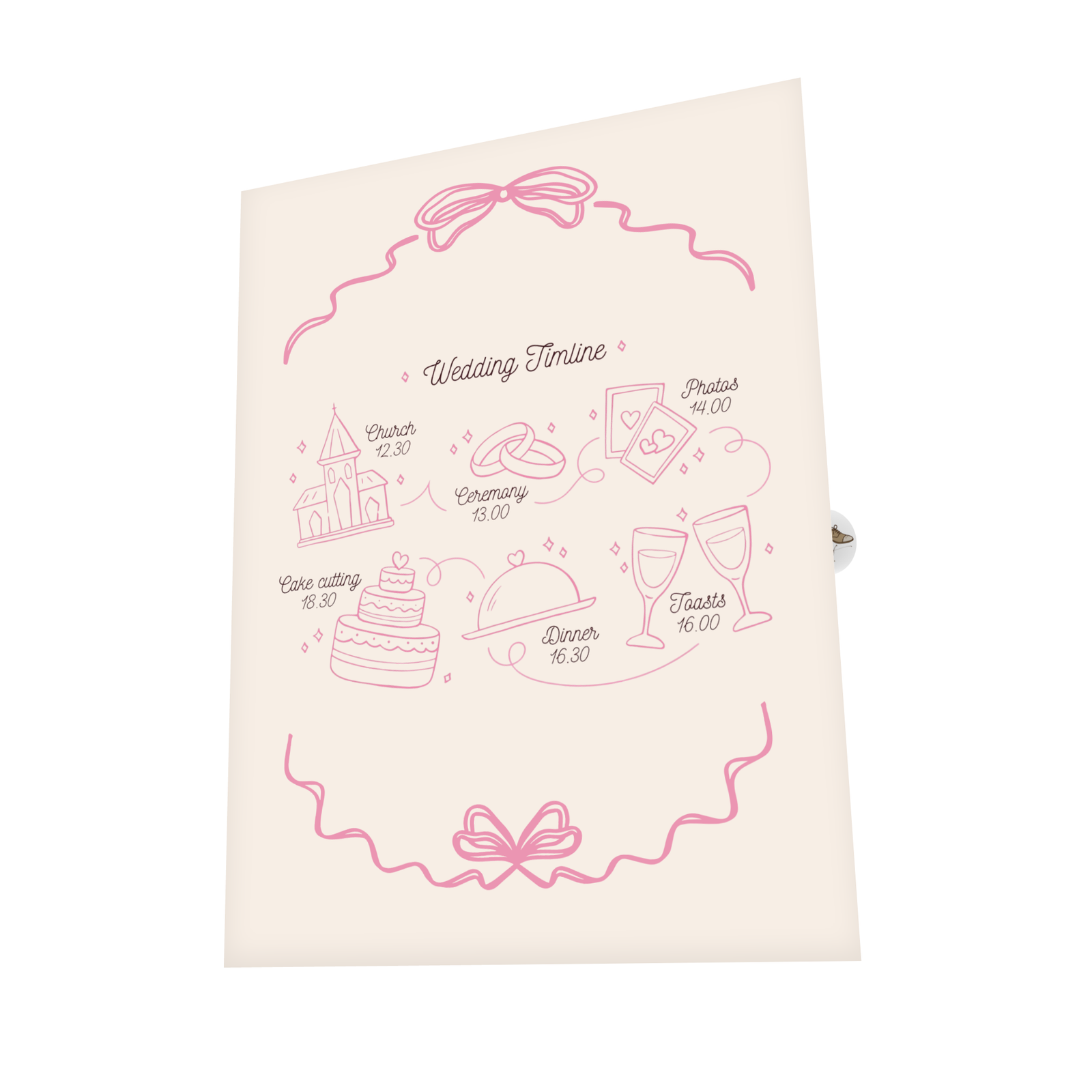 Wedding Timeline Greeting Card (3)