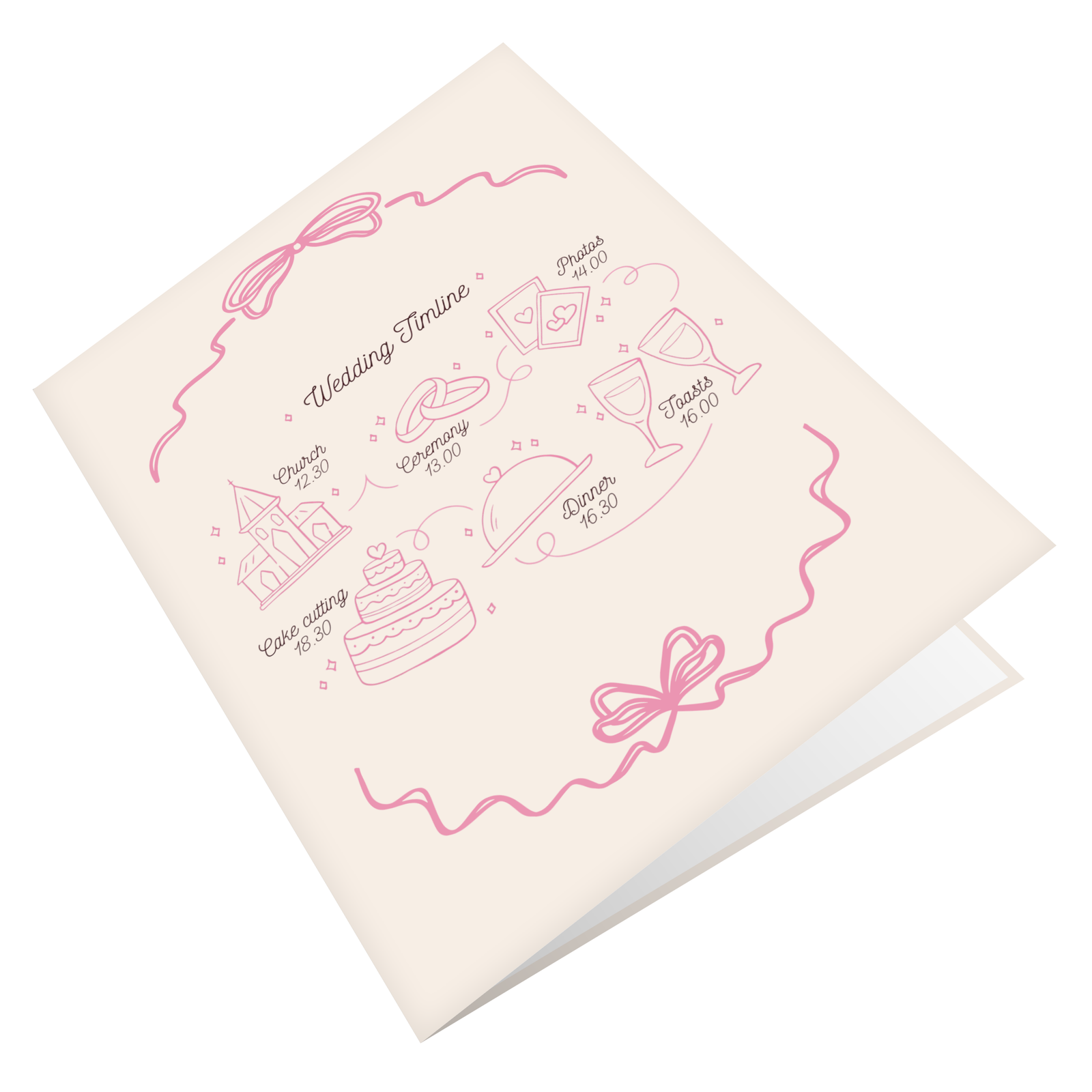 Wedding Timeline Greeting Card (5)