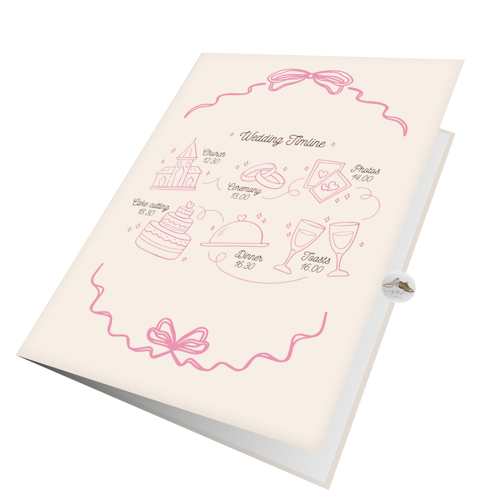 Wedding Timeline Greeting Card (6)