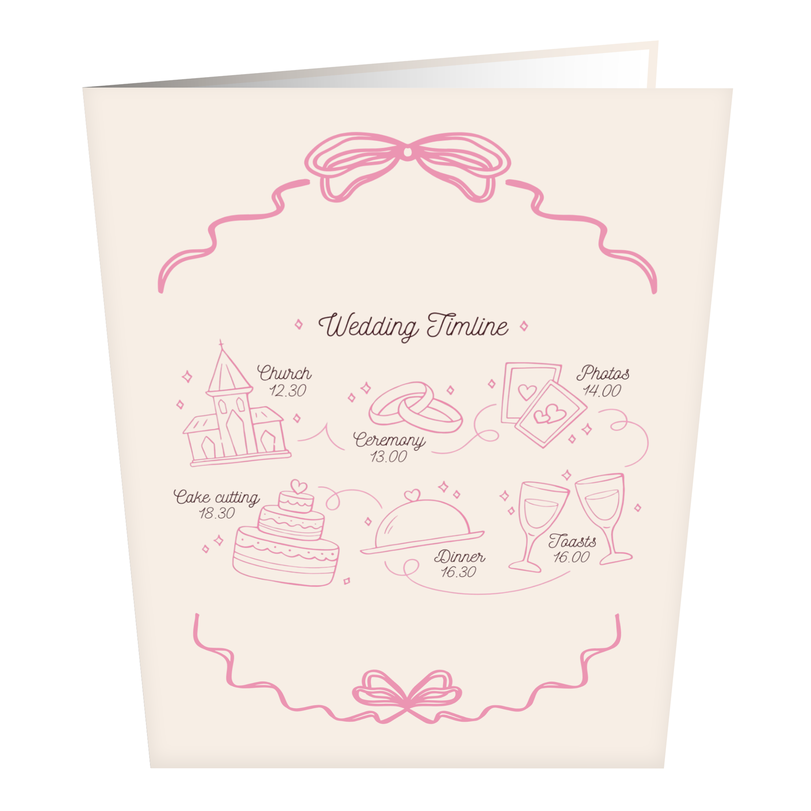 Wedding Timeline Greeting Card (7)