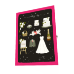 White Wedding Greeting Card