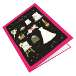 White Wedding Greeting Card