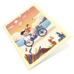 Biking With You Greeting Card (6)