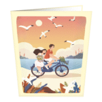 Biking With You Greeting Card (6)