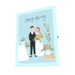 Floral Wedding Greeting Card (6)