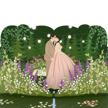 Kissing Wedding 3D Pop Up Card