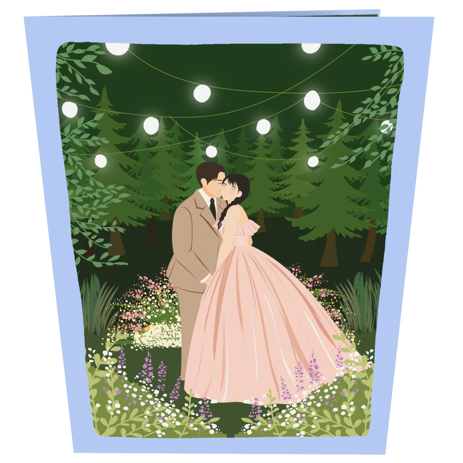 Kissing Wedding 3D Pop Up Card (8)