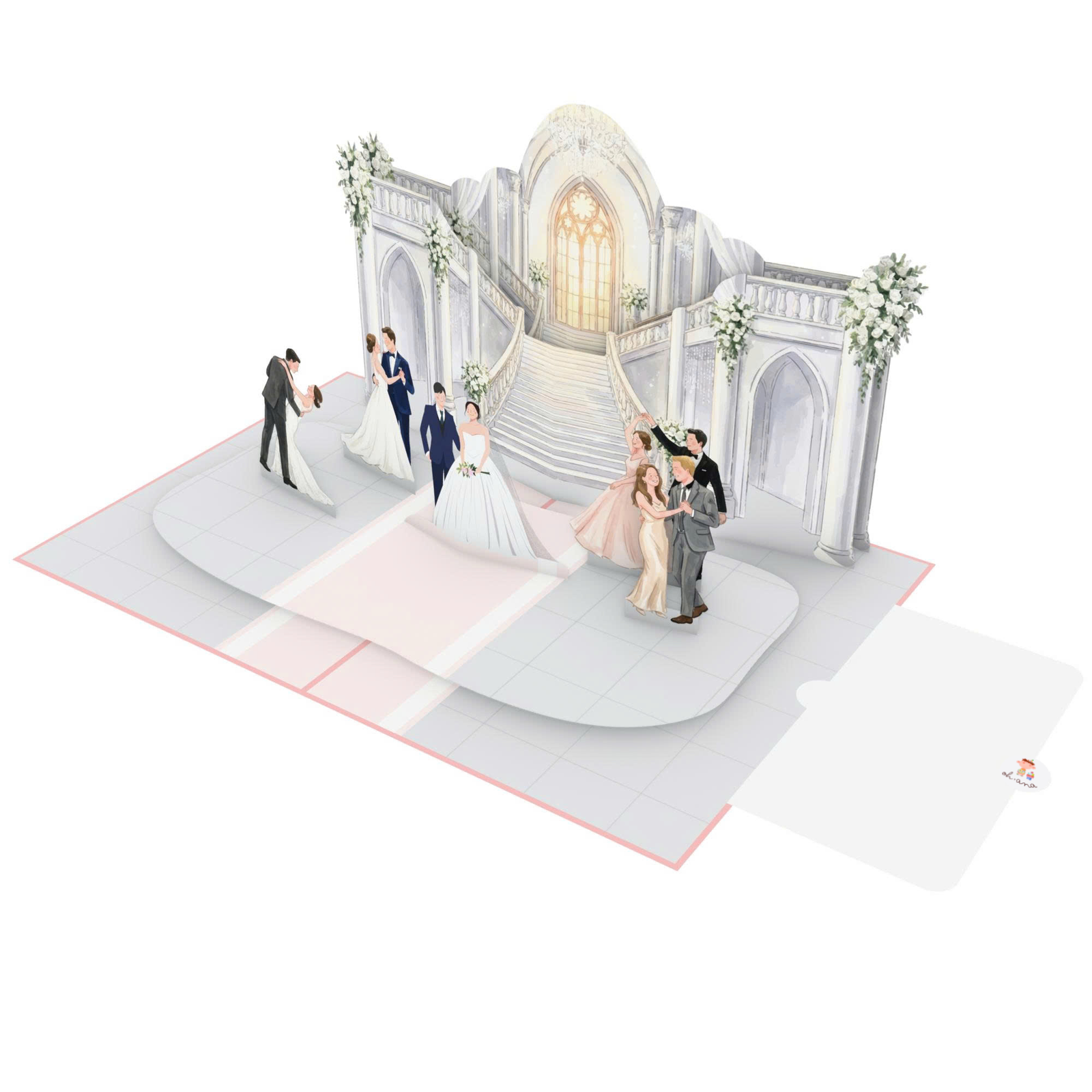 Korea Wedding 3D Pop Up Card (7)