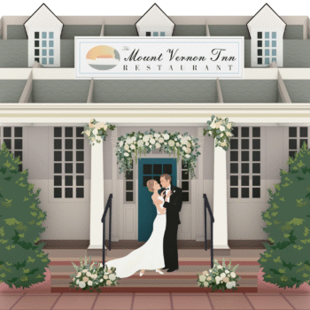 Wedding In Restaurant 3D Pop Up Card