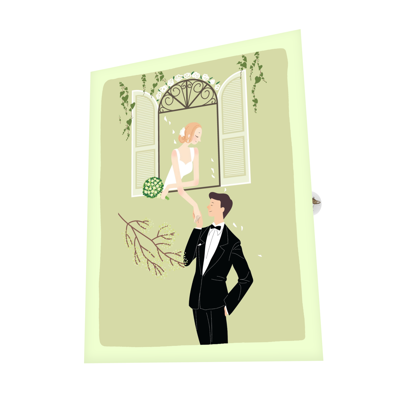Wedding Window Greeting Card (3) Wedding Window Greeting Card