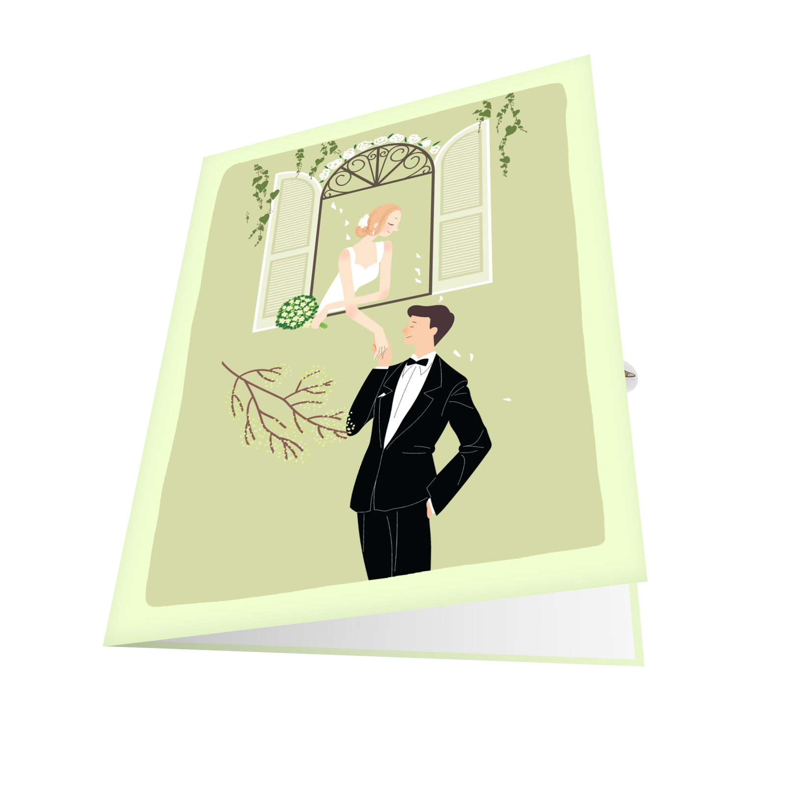 Wedding Window Greeting Card (4) Wedding Window Greeting Card