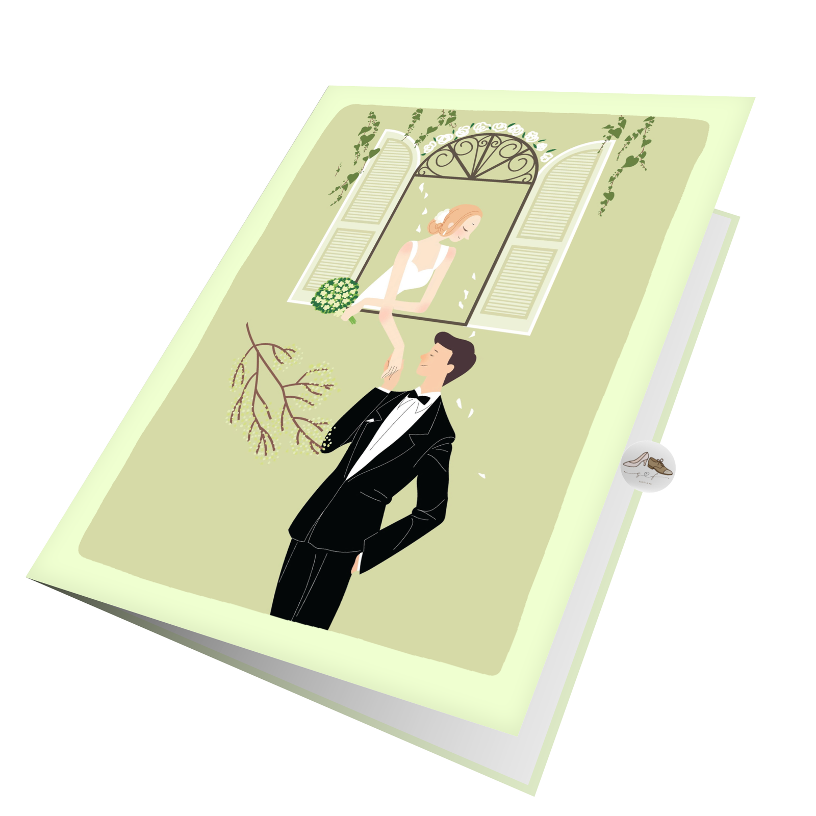 Wedding Window Greeting Card (6) Wedding Window Greeting Card