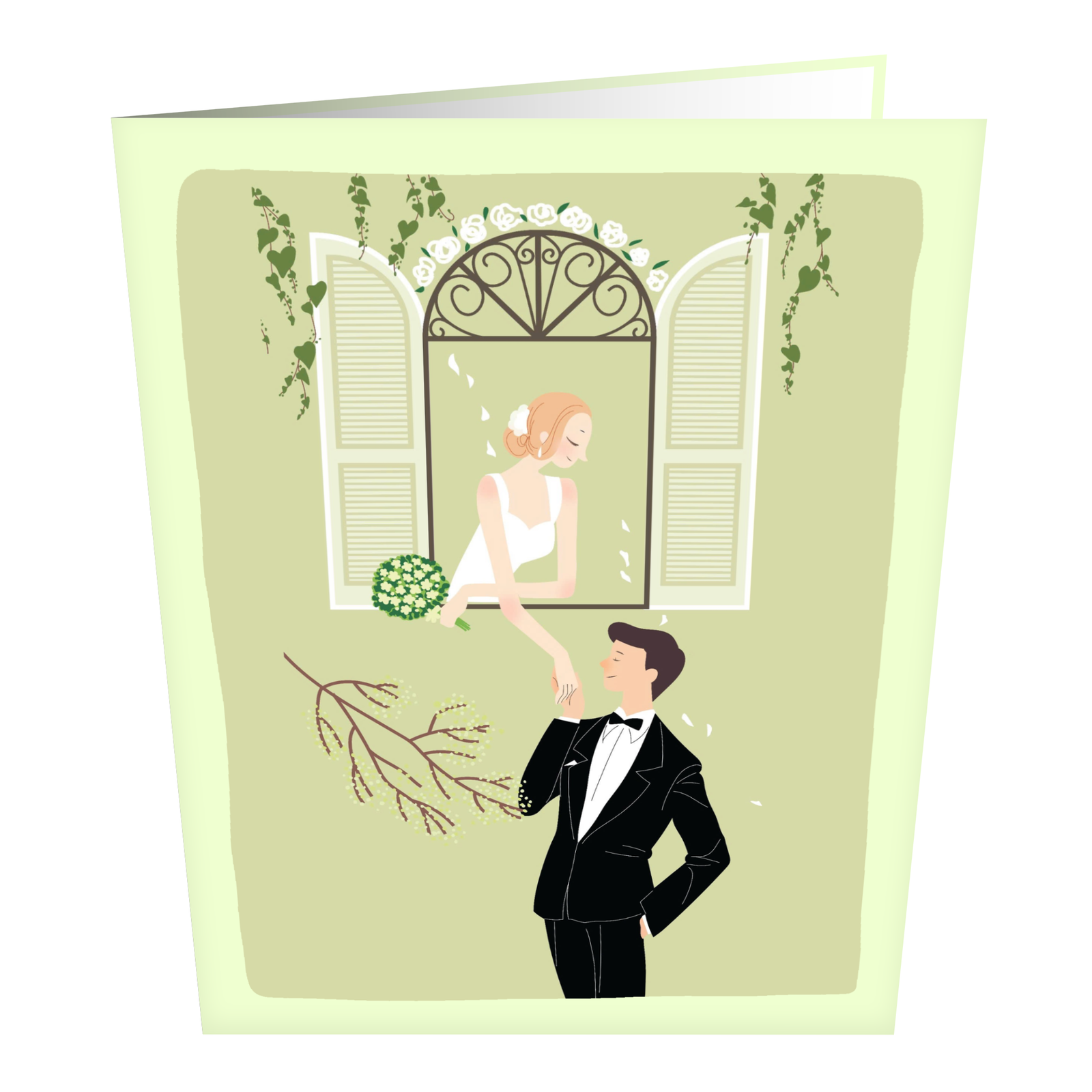 Wedding Window Greeting Card (7) Wedding Window Greeting Card